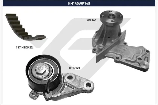 Water Pump & Timing Belt Kit (KH 140WP145)