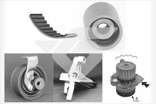 Water Pump & Timing Belt Kit (KH 150WP56)