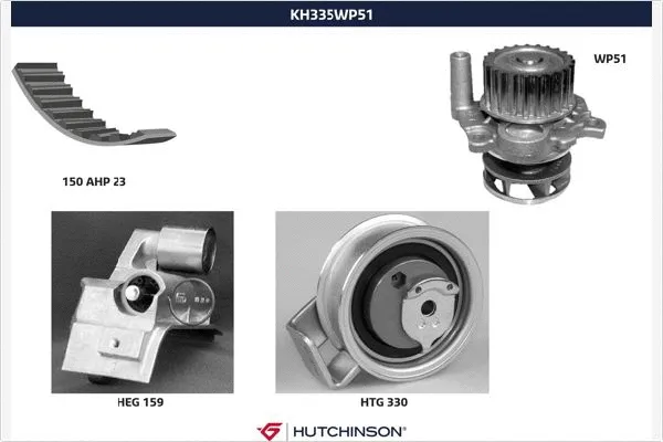 Water Pump & Timing Belt Kit (KH 335WP51)