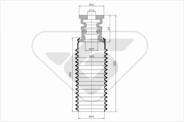 Dust Cover Kit, shock absorber (KP070)