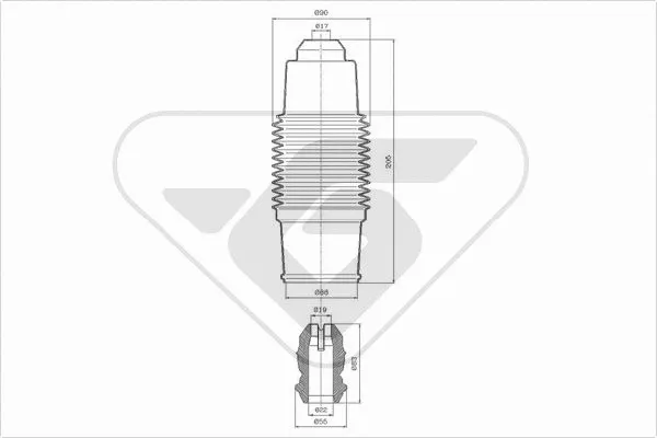 Dust Cover Kit, shock absorber (KP084)