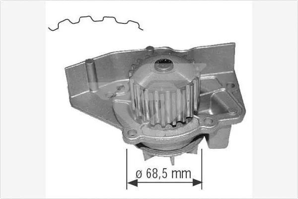 Water Pump, engine cooling (WP0026V)