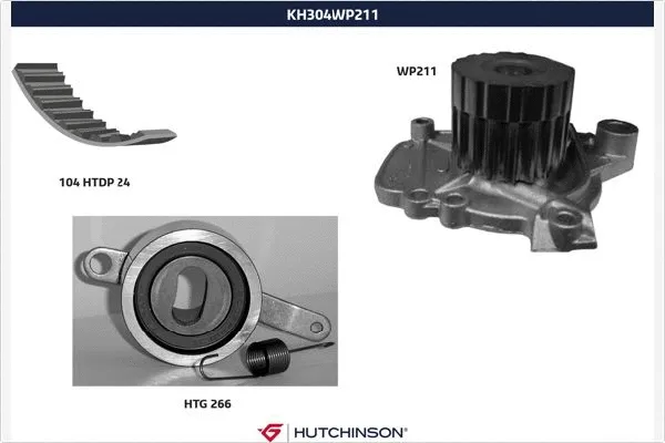 Water Pump & Timing Belt Kit (KH 304WP211)