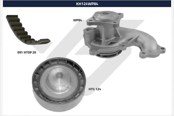 Water Pump & Timing Belt Kit (KH 124WP84)