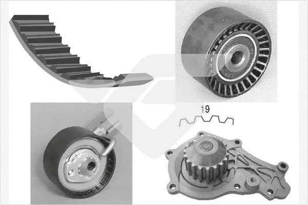 Water Pump & Timing Belt Kit (KH 190WP64)