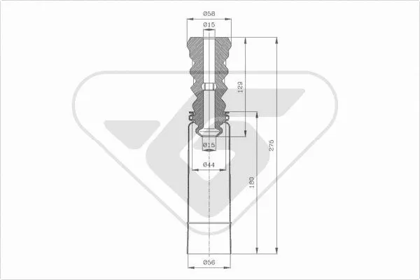Dust Cover Kit, shock absorber (KP092)
