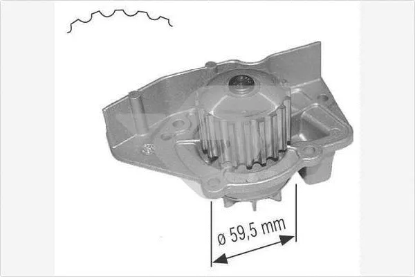 Water Pump, engine cooling (WP0011V)