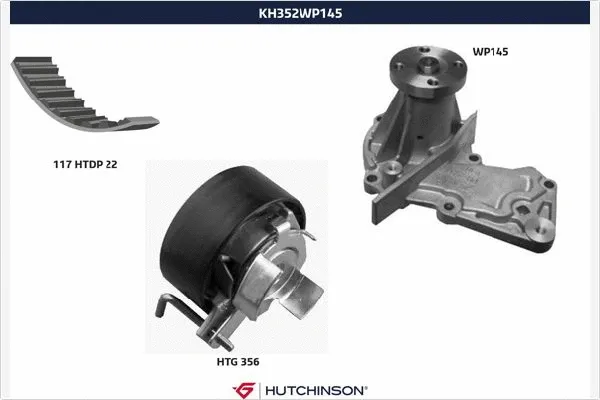 Water Pump & Timing Belt Kit (KH 352WP145)