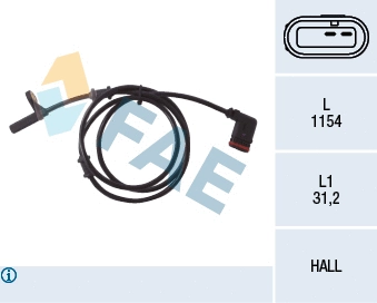 Sensor, wheel speed (78028)