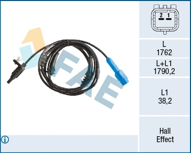 Sensor, wheel speed (78516)
