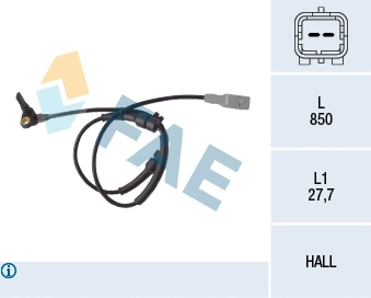 Sensor, wheel speed (78087)