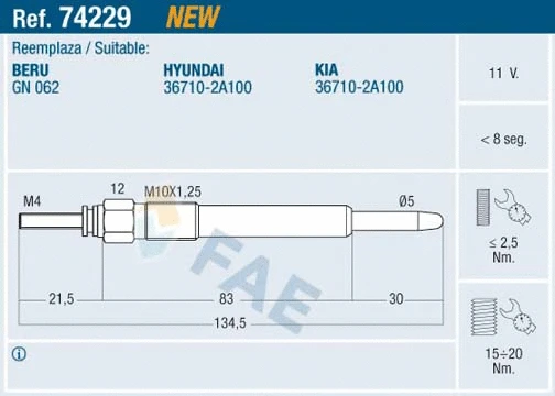 Glow Plug (74229)