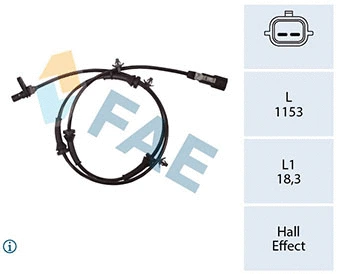 Sensor, wheel speed (78435)