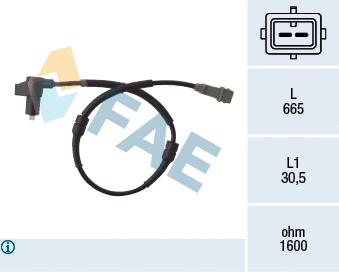 Sensor, wheel speed (78007)