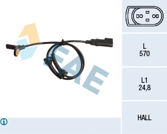 Sensor, wheel speed (78151)