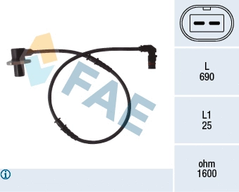 Sensor, wheel speed (78074)