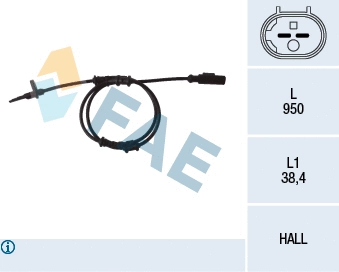 Sensor, wheel speed (78093)