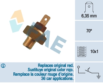 Temperature Switch, coolant warning lamp (35660)
