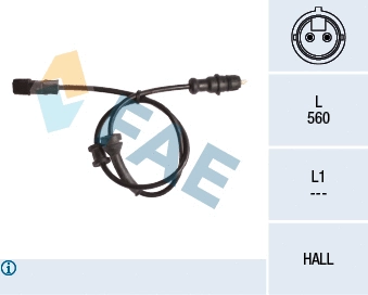 Sensor, wheel speed (78143)