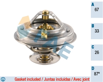Thermostat, coolant (5307287)