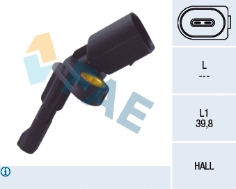 Sensor, wheel speed (78101)