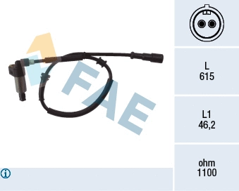 Sensor, wheel speed (78024)