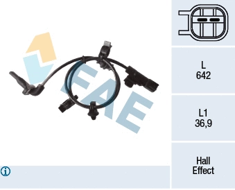 Sensor, wheel speed (78306)