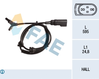 Sensor, wheel speed (78152)