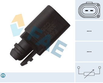 Sensor, exterior temperature (33517)