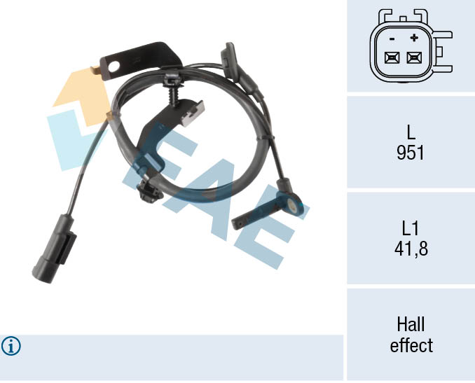 Sensor, wheel speed (78655)