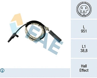 Sensor, wheel speed (78185)