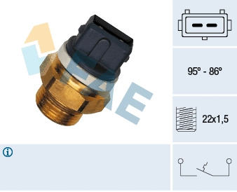 Temperature Switch, radiator fan (37570)