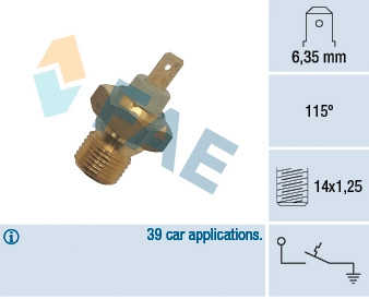 Temperature Switch, coolant warning lamp (35270)