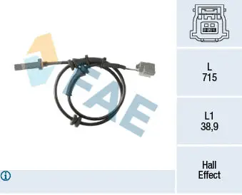 Sensor, wheel speed (78468)
