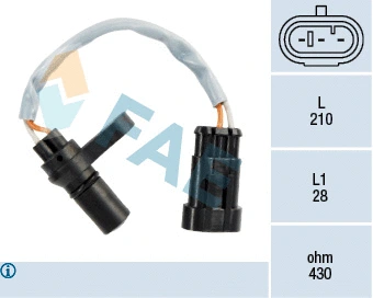 RPM Sensor, automatic transmission (79211)