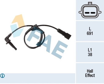 Sensor, wheel speed (78273)