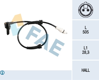 Sensor, wheel speed (78218)