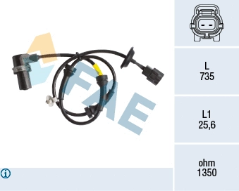 Sensor, wheel speed (78163)
