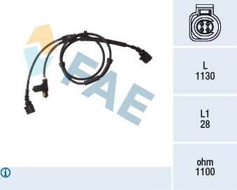 Sensor, wheel speed (78172)