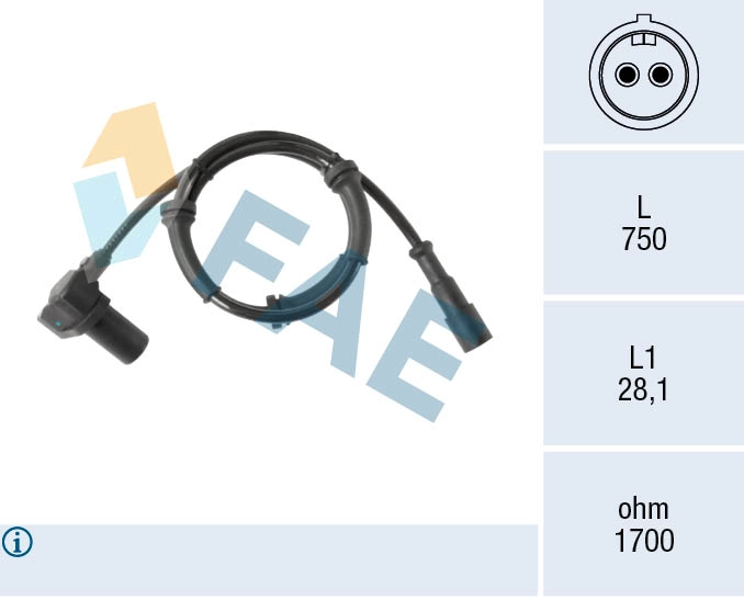 Sensor, wheel speed (78584)