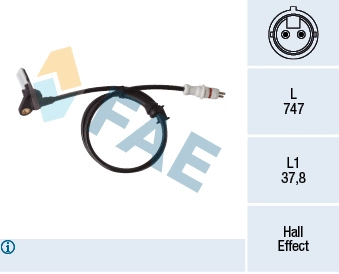 Sensor, wheel speed (78413)