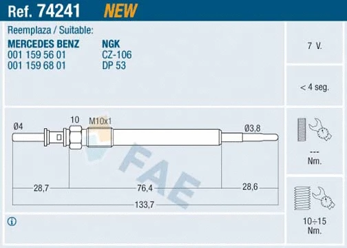 Glow Plug (74241)