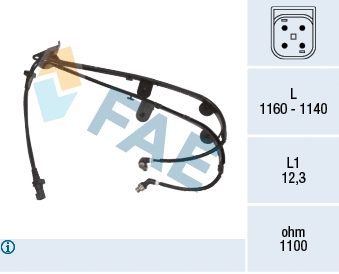 Sensor, wheel speed (78500)