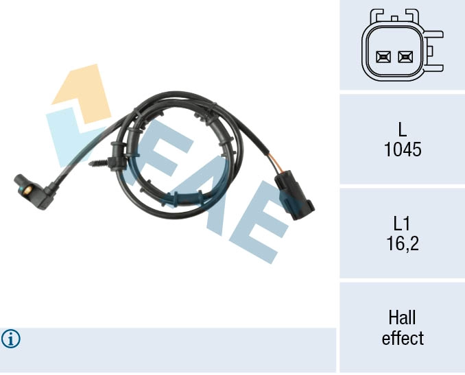 Sensor, wheel speed (78616)