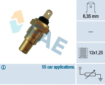 Sensor, coolant temperature (31580)