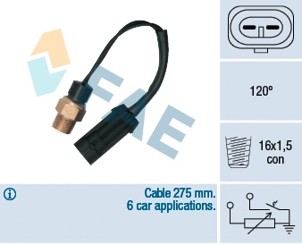 Sensor, coolant temperature (34380)