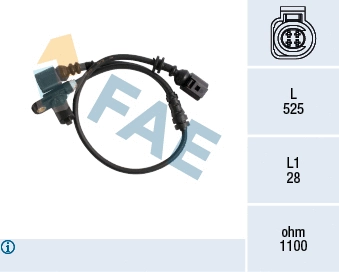 Sensor, wheel speed (78176)