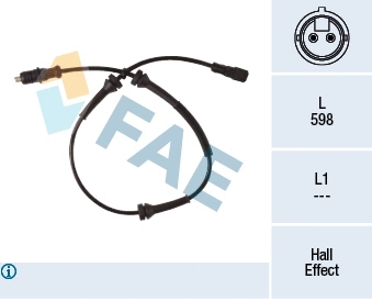 Sensor, wheel speed (78280)