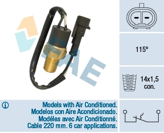 Temperature Switch, coolant warning lamp (35841)