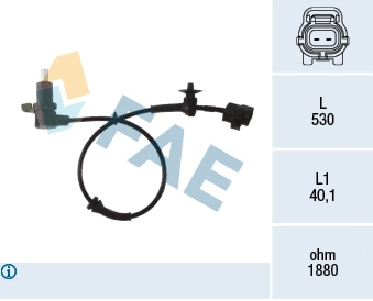 Sensor, wheel speed (78480)